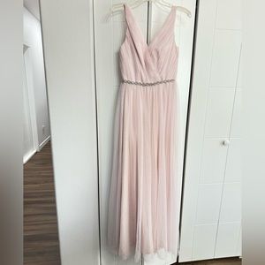 Blush Pink Monique Lhuillier Bridesmaid Dress size 2